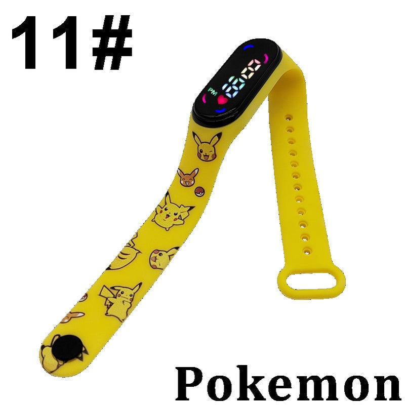 Novo Smartwatch Relógio Inteligente Pokemon Original  Pikachu Pulseira Eletrônica Recarregável