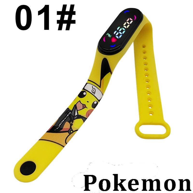 Novo Smartwatch Relógio Inteligente Pokemon Original  Pikachu Pulseira Eletrônica Recarregável