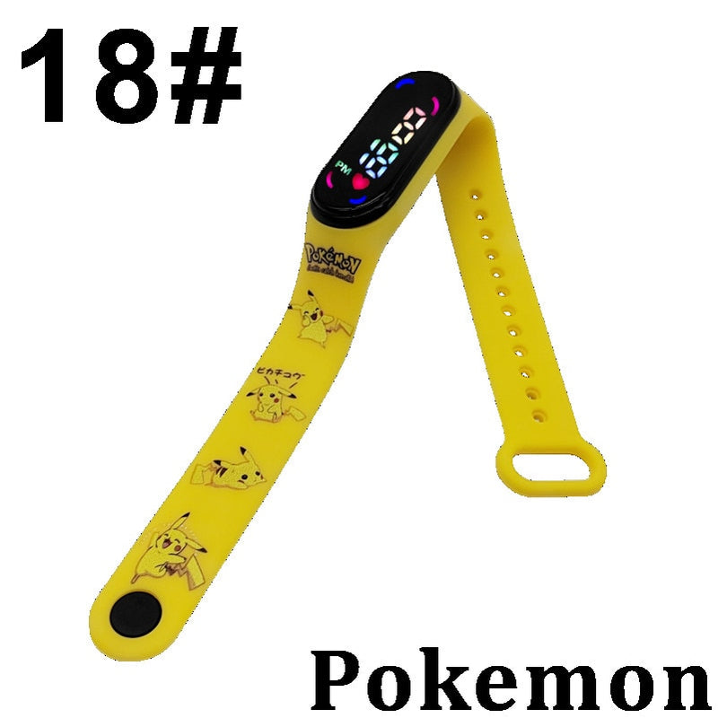 Novo Smartwatch Relógio Inteligente Pokemon Original  Pikachu Pulseira Eletrônica Recarregável