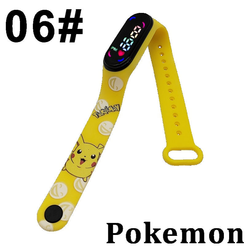 Novo Smartwatch Relógio Inteligente Pokemon Original  Pikachu Pulseira Eletrônica Recarregável